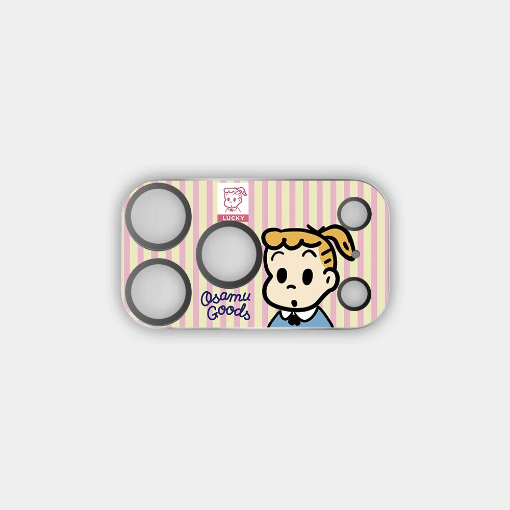 51-100 Cartoon Electroplated Camera Lens Protector for iPhone 17 Pro Max / 17 Pro Scratch Resistant Glass Rear Cover