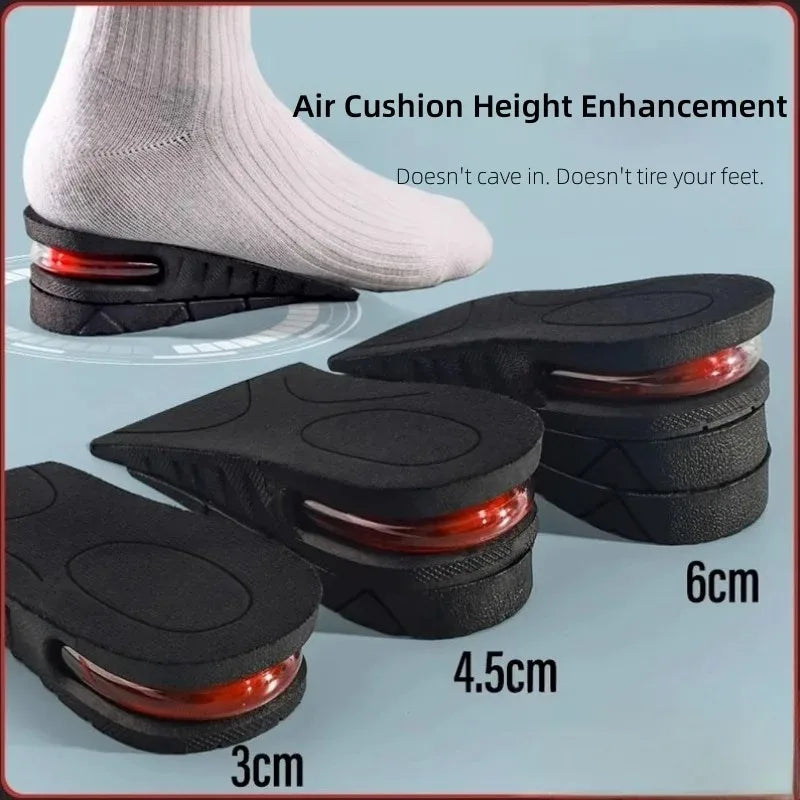 Elevated Insole Summer Mens and Womens One Pair Invisible Inner Elevated Air Cushion Half Cushion for COSPLAY  Arch Support