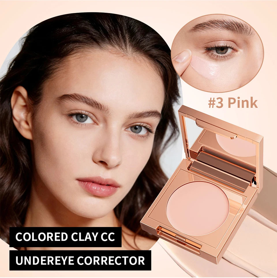 Eye Concealer Corrector With Brush Moisturizing Natural Foundation Long Lasting Waterproof Cover Dark Circles Under Eye Makeup