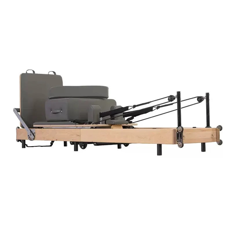Foldable Pilates Bed Core Fit Equipment Training Fitness Bed Customizable with Square Box Pilates Reformer