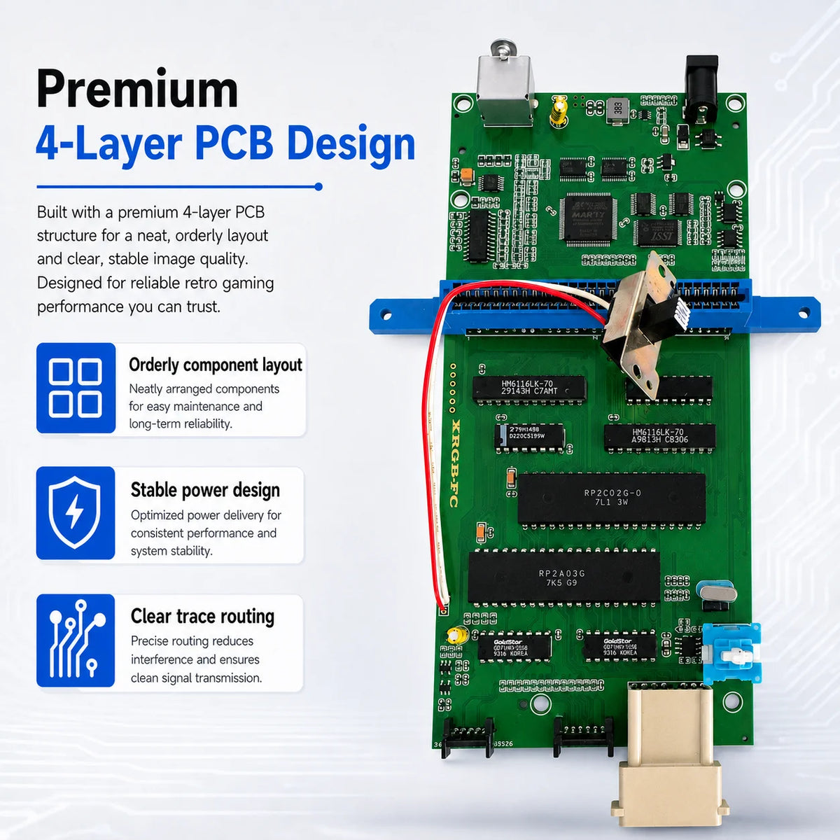 Retro Game  AV S-Video RGB Famicom NES Compatible with Original 83, 84, 89 Shells RGB Famicom Clone Console Supports Zapper