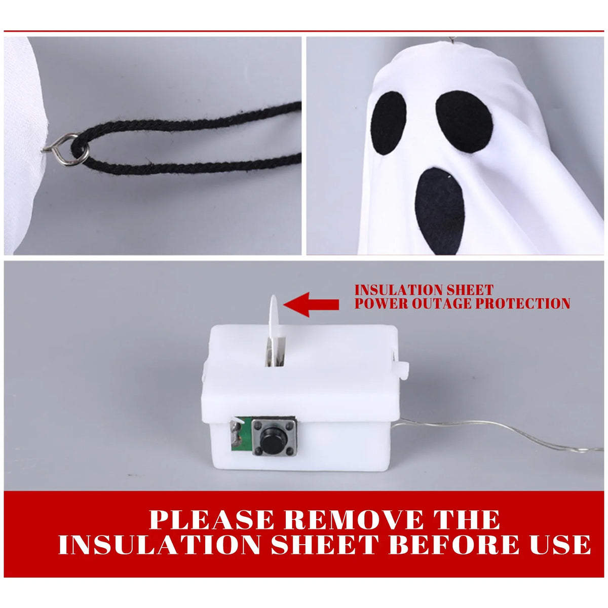 Halloween Ghost Hanging Decorations Halloween Hanging Light Up White Flying Ghosts Tree Window Wall Scary Ornament 2026