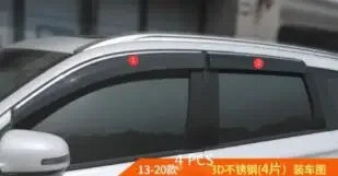 For Mitsubishi Outlander 2010 2011 2012, 2013 2014 2015 2016- 2020 Side Window Deflector Sun Rain Deflector Weather Shield JF