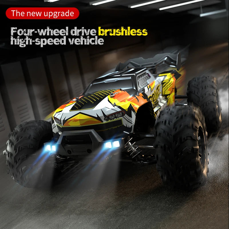 WLtoys 16101 Pro 1:16 75KM/H 4WD RC Car With LED Light 2.4G Remote Control Cars High Speed Drift Monster Truck for Children Gift