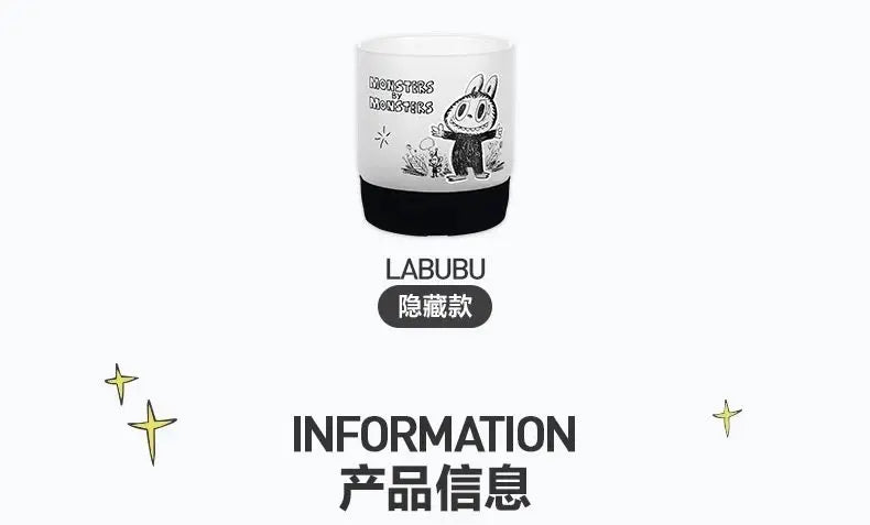 Genuine POP MART Anime Periphery THE MONSTERS LABUBU 10th Anniversary Series Mini Cup Blind Box Home Decor Desktop Birthday Gift