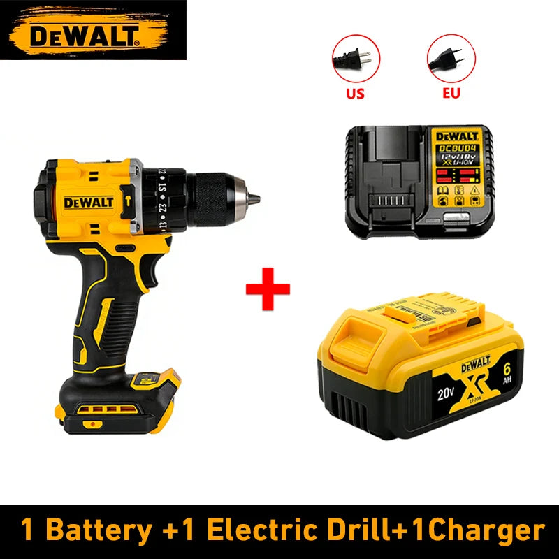 NEW 2026 DEWALT DCD805 Hand Impact Drill,20V Lithium Cordless,Brushless Power,Variable Speed Control,Lightweight Household Tool