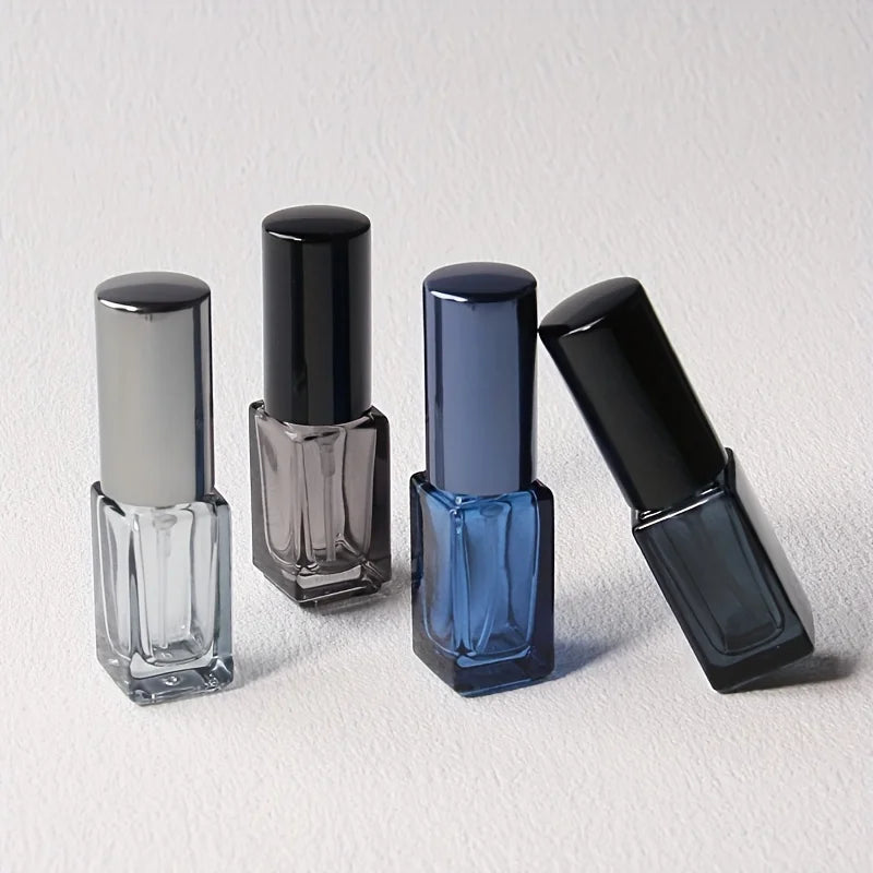 20pcs 3ml/5ml/10ml Square Empty Glass Perfume Spray Bottle Refillable Fragrance Fine Mist Atomizer Portable Liquid Containers