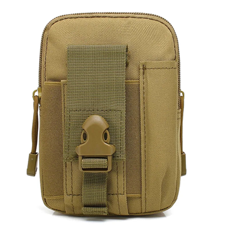 Funda para teléfono móvil, riñonera, impermeable, nailon, multifunción, casual, para hombre, riñonera pequeña para hombre