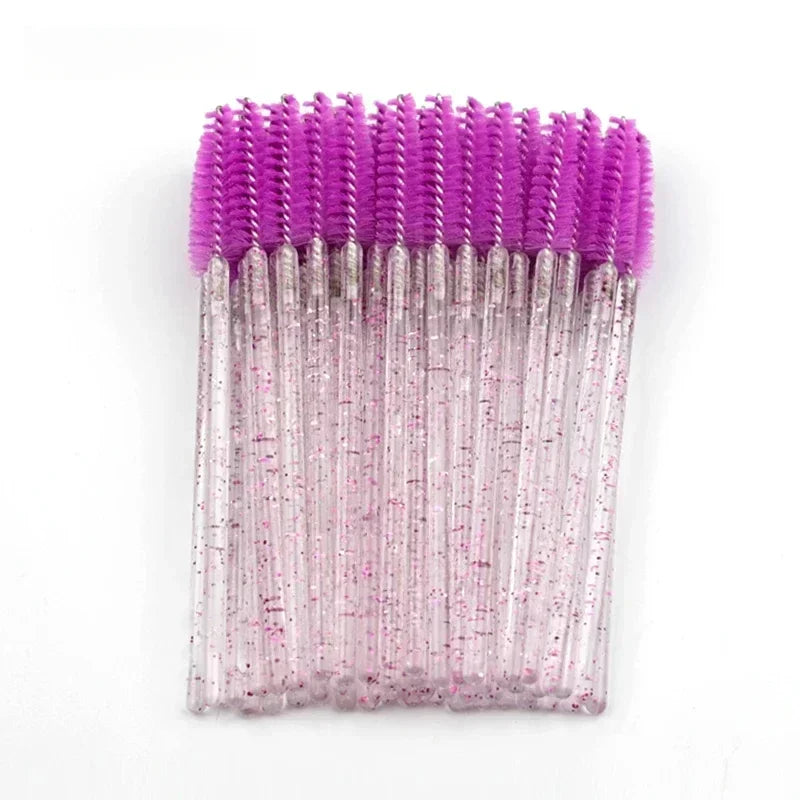 50Pcs Disposable Eyelash Spooler Brushes Multipurpose Eyebrow And Lash Extension DIY Beauty Accessory