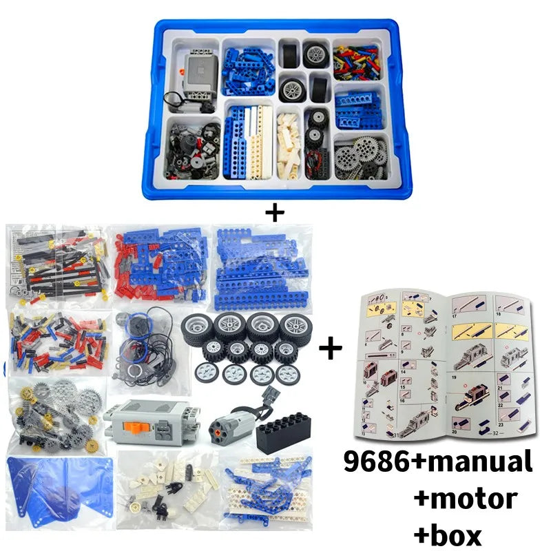 STEM Technical Parts Multi Technology Programming Educational Student Learn Building Blocks Power Function Set For Kids Toy