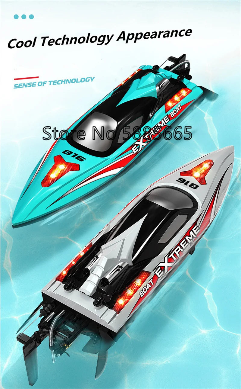 70KM/H High Speed Remote Control Boat RC Speedboat  200M Nesting Unhook Capsized Reset Waterproof Racing Induction RC Boat Toy