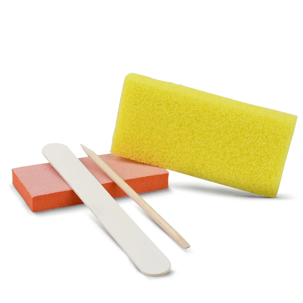 800 Sets/Carton Disposable Pedicure Kits Nail Sets Sand File Buffer Sponge Block Manicue Tools