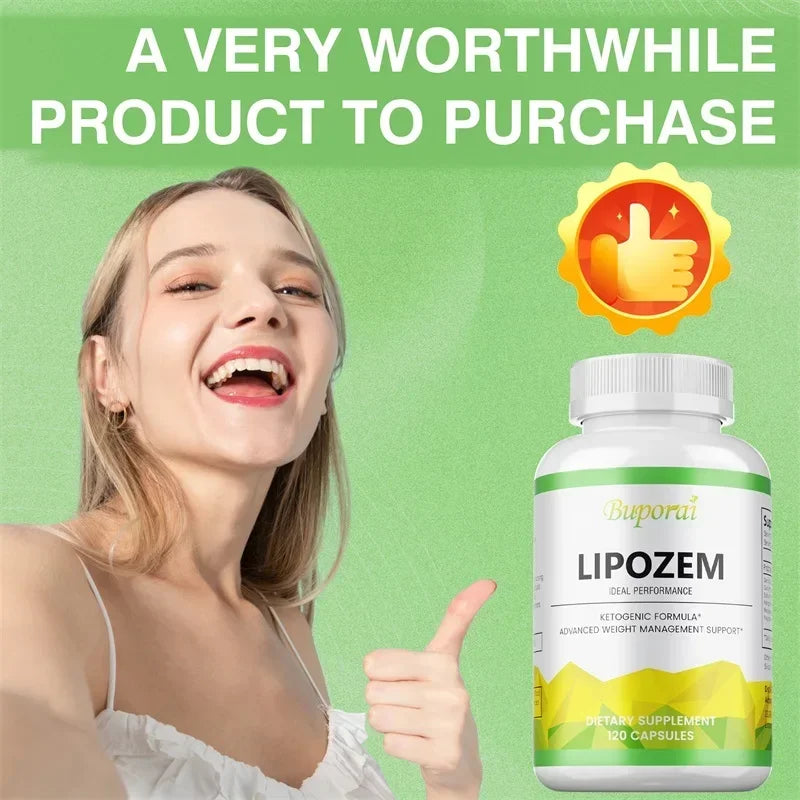 Lipozem Supplement - Digestive Health, Appetite Suppression, Metabolism, Fat Burning, Body Shaping