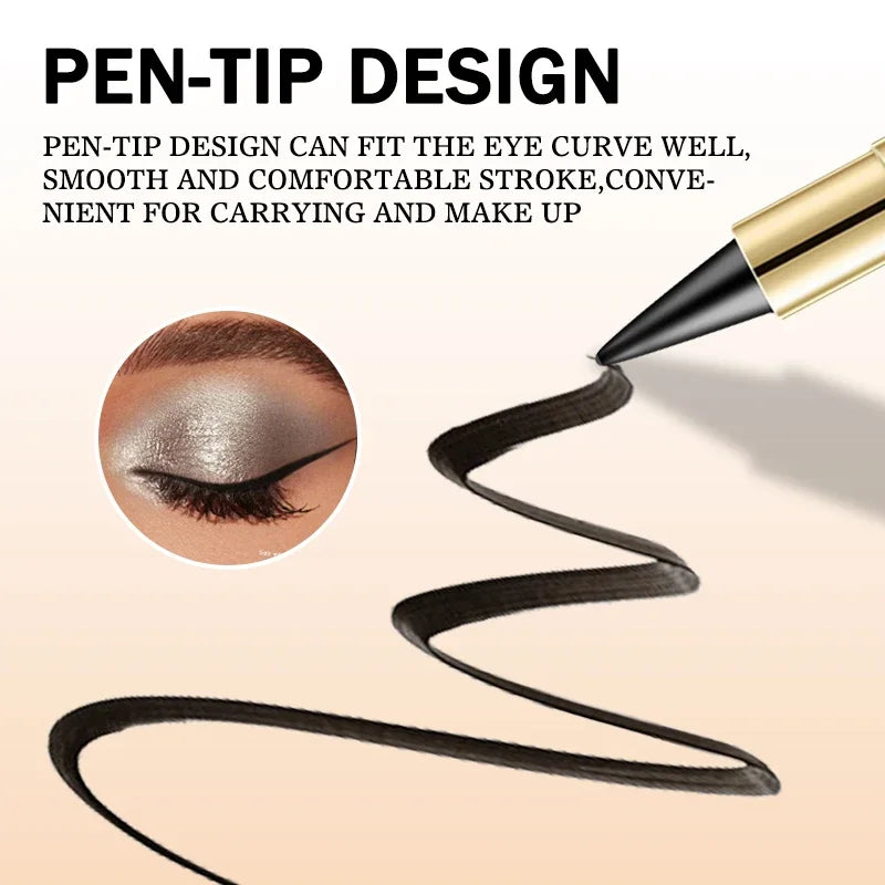 Smooth Gel Eyeliner Stick Waterproof Silver Black High Pigment Smudge Proof Eye Liner Pen Multi-use Eye Shadow Makeup Cosmetics