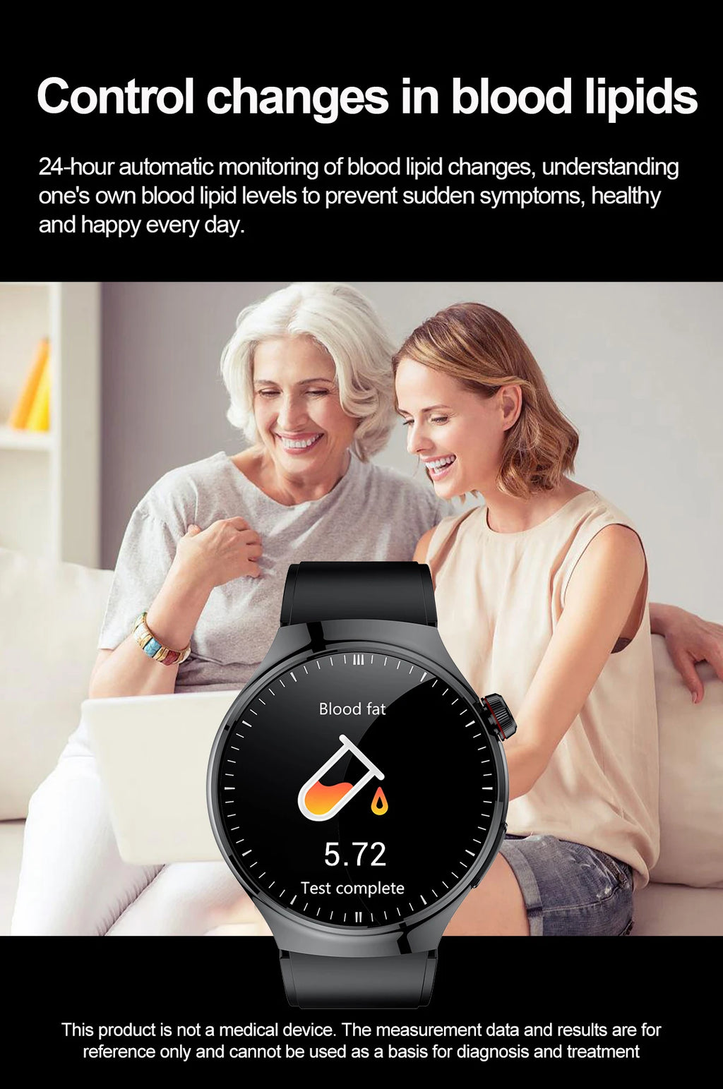 2025 New GUHUAVMI Accurate Blood Lipid Uric Acid Smart Watch Men Women ECG+PPG Blood pressure Bluetooth call Health Smartwatches