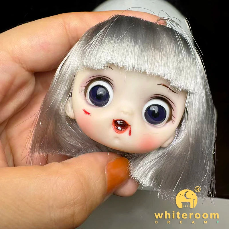 2026 Halloween Doll New OB11 BJD Witch Suit Dress bjd Doll Accessories Blood Makeup Equipment Horror Cute Girl Dress 13cm Gift