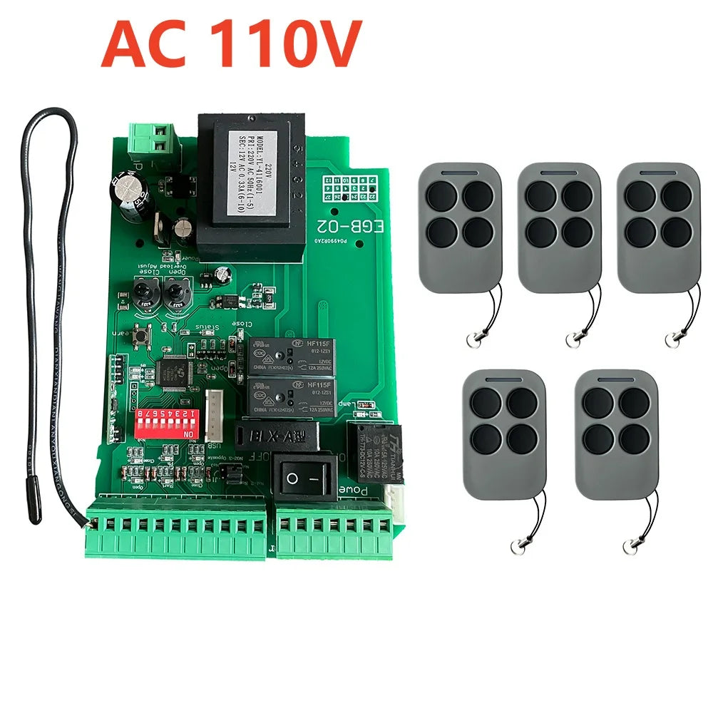 Universal AC110/220V Electric Sliding Gate Opener Control Board Automatic Sliding Gate Door Motor Engine Controller PCB Panel