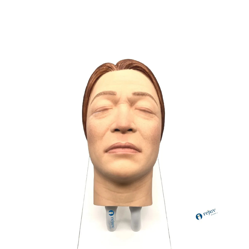 Cosmetic Injection Model, Silicone Female Face Mannequin for Injection Training Aesthetics Botox Dermal Filler Courses