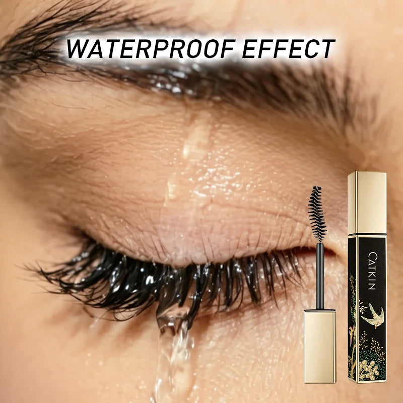 CATKIN Mascara Black, Volumizing & Lengthening Waterproof Nourish Eyelash Mascara, Create Longer and Thicker Looking Lashes