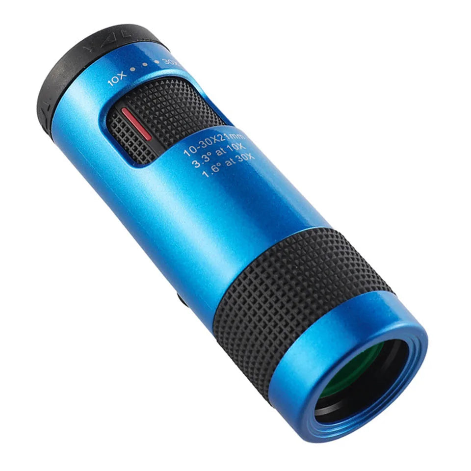 Powerful Monocular 10-30x21 Zoom Mini Telescope Portable Spotting Scope Camping Equipment Tourism Optical Sight Monocle