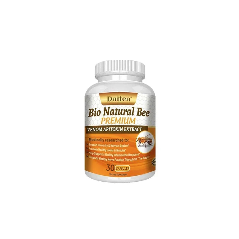 Natural BEE Venom Capsule for Immunity and Anti-oxidation - 120 Capsules - Non-GMO