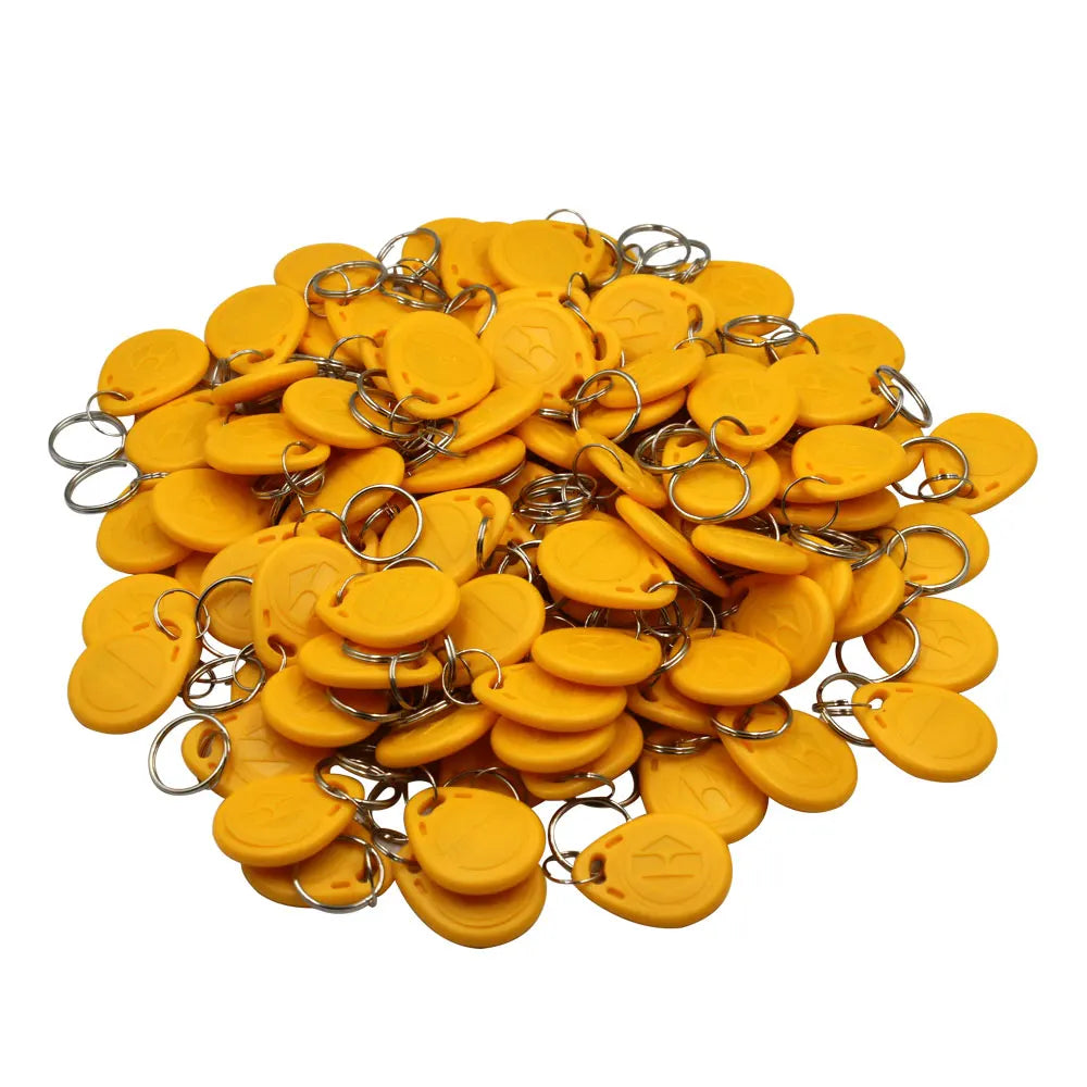 100pcs Waterproof EM4305 T5577 Copy Rewritable Writable Rewrite Duplicate RFID Tag Proximity ID Token Key Keyfobs Ring Clone Car
