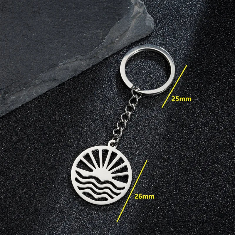 Unique Metal My Shape Chemistry Atom Keychains for Women Men Stainless Steel Car Key Chain Accessories Keyring Gifts Never Fade