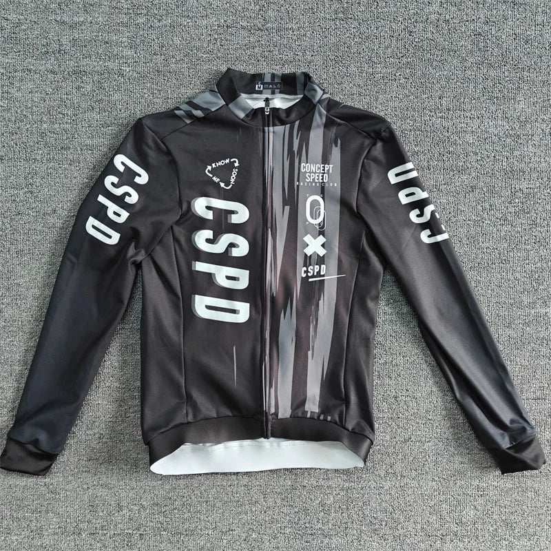 CSPD-Thermal Fleece Cycling Jersey, Winter Bicycle Clothing, Anti-Pilling Shirts, Keep Warm Tops, Cycling Tops