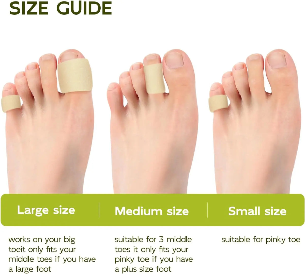 1Pcs Sumifun Foam Toe Separator Finger Protector Toe Cushion Tubes Sleeves for Bunion Corns Blisters Calluses Foot Care Tool