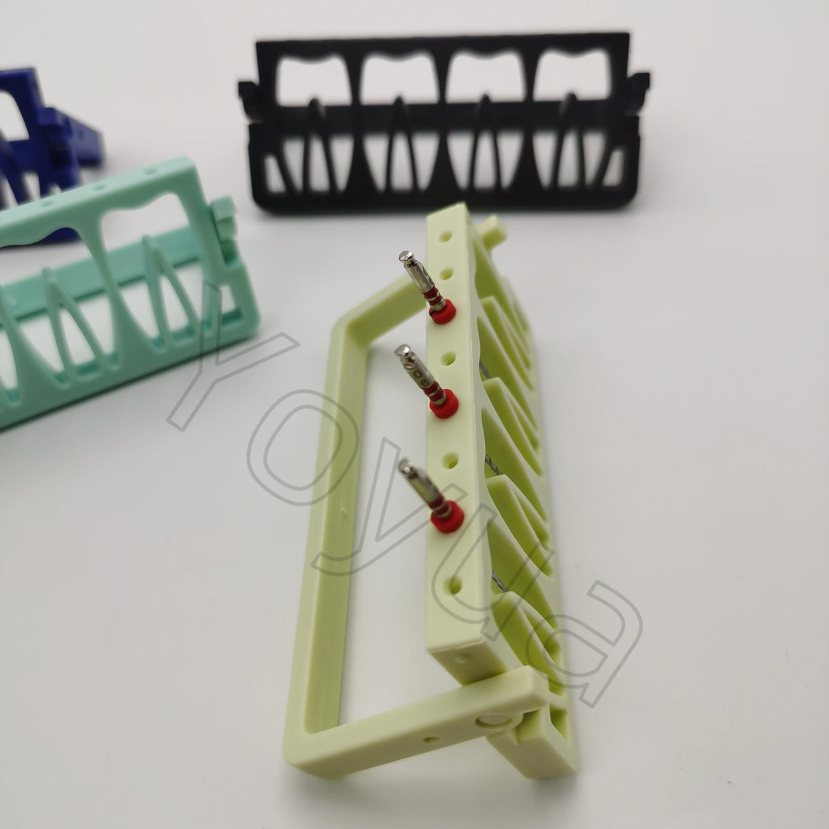 10pcs 8 Holes Dental Endodontic Files Holder Drill Stand Root Canal File Block Endo Stand Endo Tray Organizer Endo Sterilization