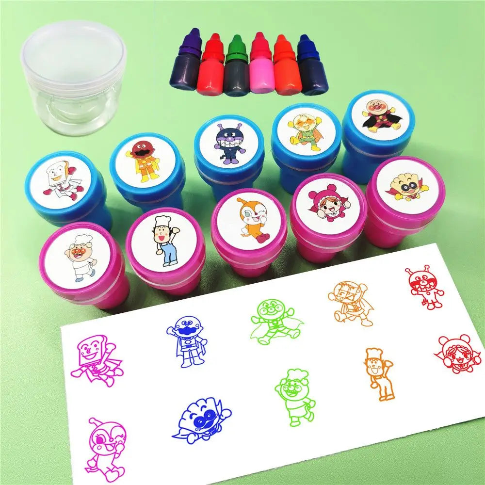 Anpanman Cartoon Stamp Character Anime Merchandise  Customization Seal Gift Color Stamp