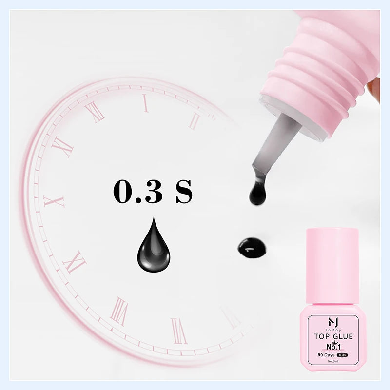 5ml Fast Drying Strong False Eye Lash Extension Glue Adhesive Retention 70-90days Low Smell Mink Eyelash Glue For Makeup