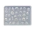 Ocean Themed Silicone Nail Art Mold Baroque Pearl Love Summer Beach Shell Conch Starfish Pattern 3D Carving Template Mold