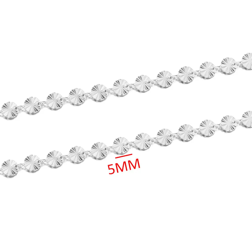 1 Meter Stainles Steel Gold Handmade Star Shells Chains for Women Necklace Bracelet Anklet Making Supplies Bulk Items Wholesale