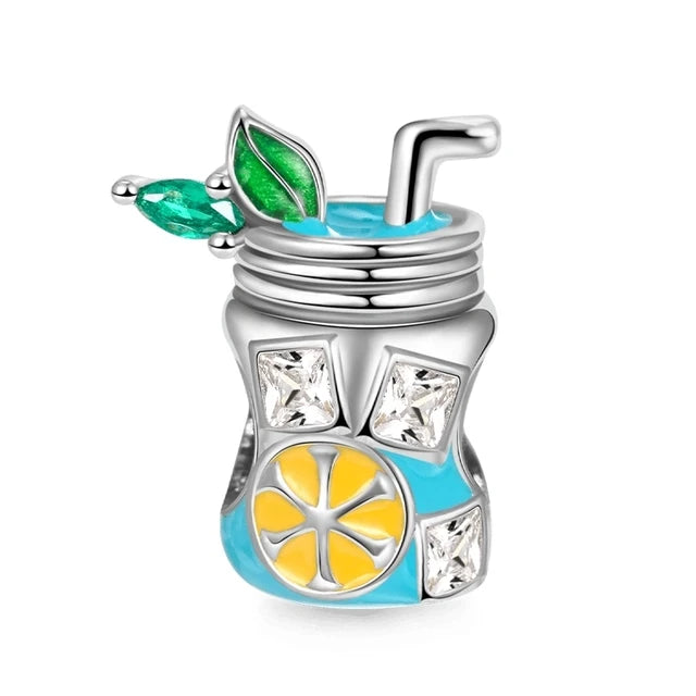 Hot Selling 925 Silver Cup,Coffee Cup,Beer,Bead Pendant Suitable European Original Bracelet DIY Accessories,Exquisite Jewelry ﻿