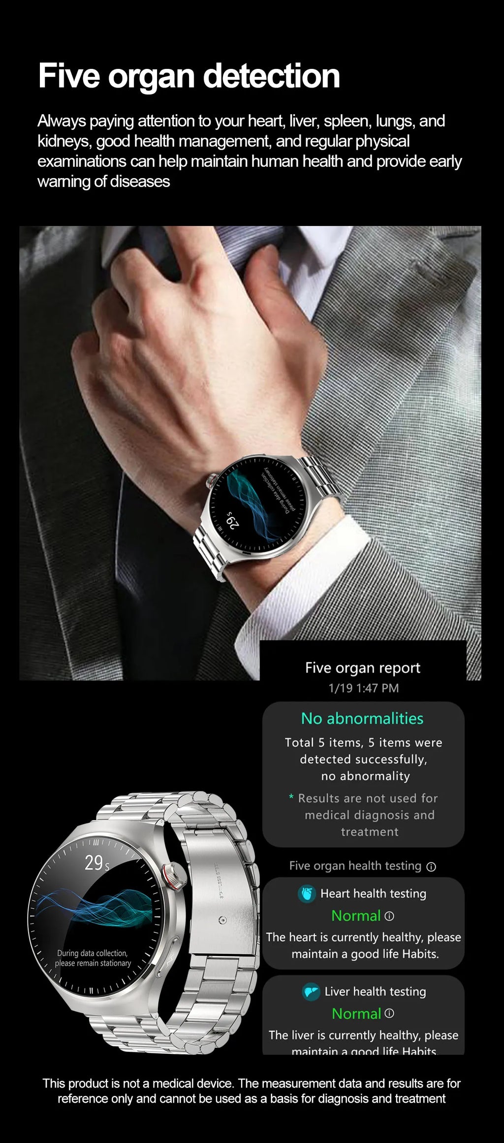 2025 New GUHUAVMI Accurate Blood Lipid Uric Acid Smart Watch Men Women ECG+PPG Blood pressure Bluetooth call Health Smartwatches