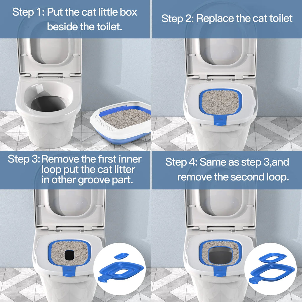 The Fourth Generation New Environmentally Friendly Cat Toilet Trainer, a Cat Environmentally Friendly Toilet