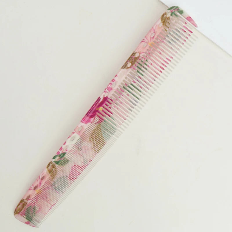 1Pc/3Pcs Hair Combs Including Pointed Tail Comb And Flat Comb. Durable ABS Material. Flower Pattern, Not Picky About Hair Type