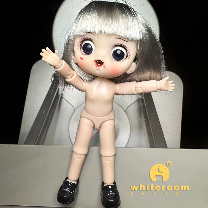 2026 Halloween Doll New OB11 BJD Witch Suit Dress bjd Doll Accessories Blood Makeup Equipment Horror Cute Girl Dress 13cm Gift