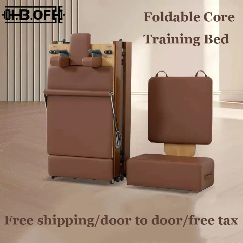 Foldable Pilates Bed Core Fit Equipment Training Fitness Bed Customizable with Square Box Pilates Reformer