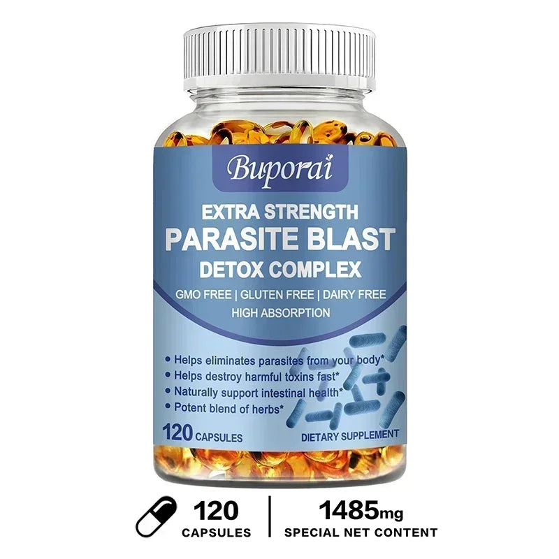 Parasite Blast Detox Complex - Eliminate Parasites, Supports Intestinal Cleansing Enhance Immunity, Promote Digestion