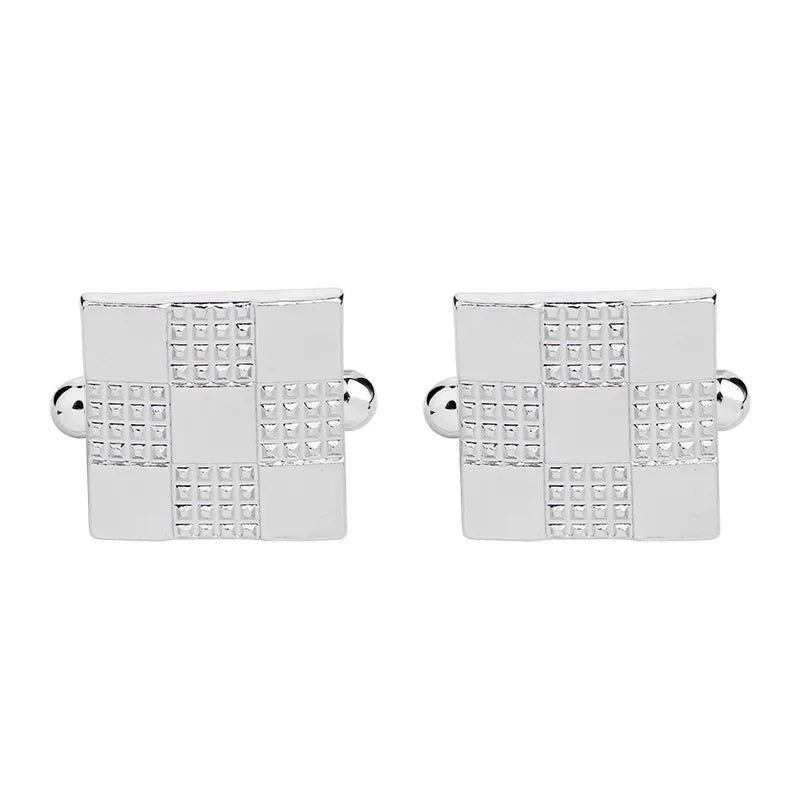 Luxury Men's Cufflinks High Quality Square Round Maple Leaf Cufflinks for Men Fashion Shirt Cufflinks Party Wedding Decorations