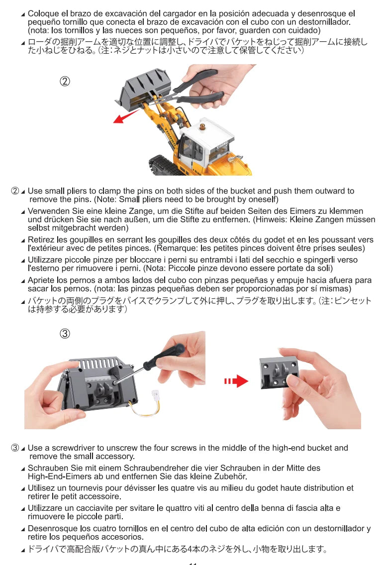 Mini Excavator 1/50 970 Electric Excavator Simulation Model With Lighting System Desktop Remote Control Excavator Model Toy