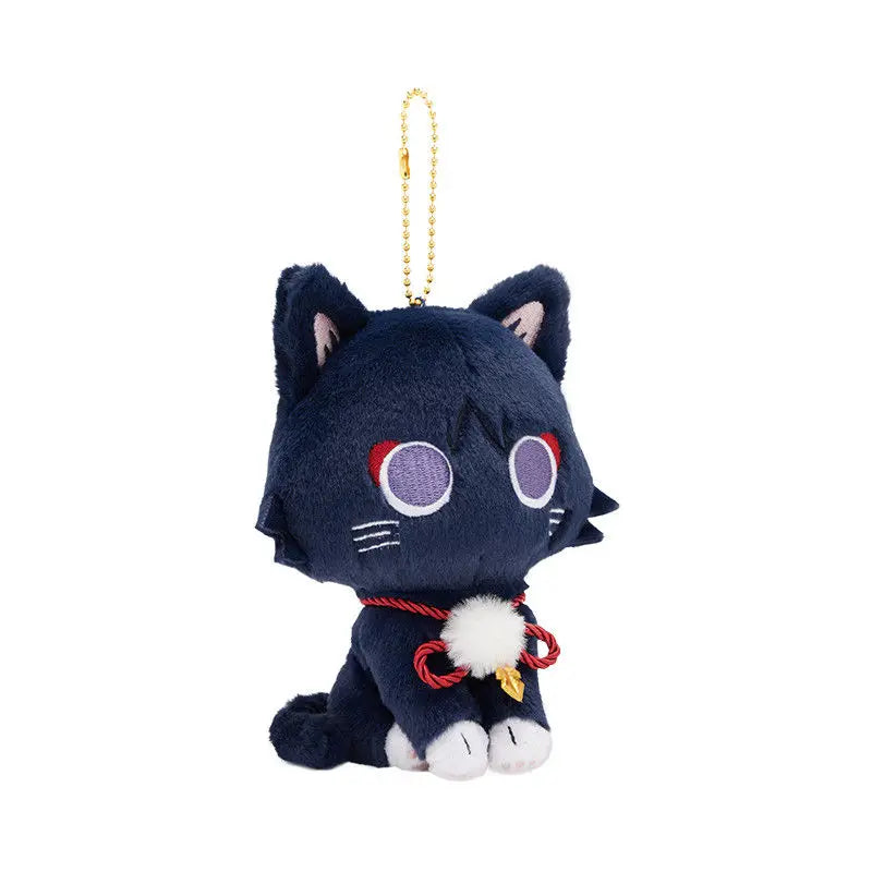 2025 New Anime Role Playing Game Genshin Impact Wanderer Fairy Tale Cat Plush Doll Cartoon Pillow Pendant Soft Birthday Toys