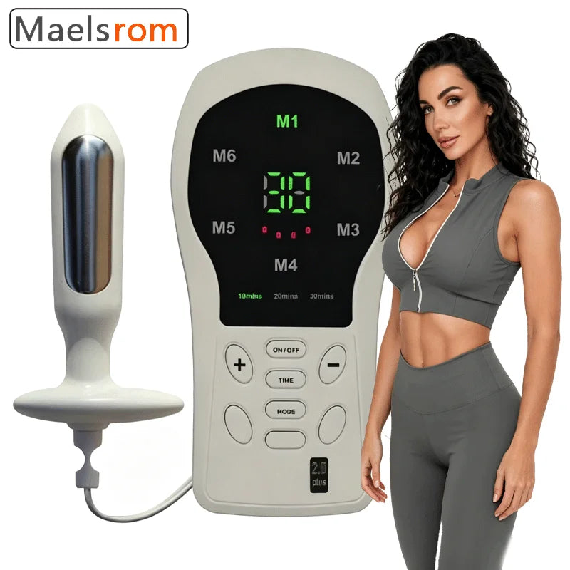 Kegel Exerciser Pelvic Floor Muscle Trainer with Electrical Stimulation & Biofeedback - Home Use for Incontinence Postpartum