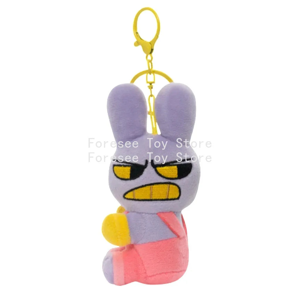 15cm The Amazing Digital Circus Anime Surrounding Cute Plush Toys Jax Caine Rbbit Dolls Keychain Ornament Best Birthday Kid Gift
