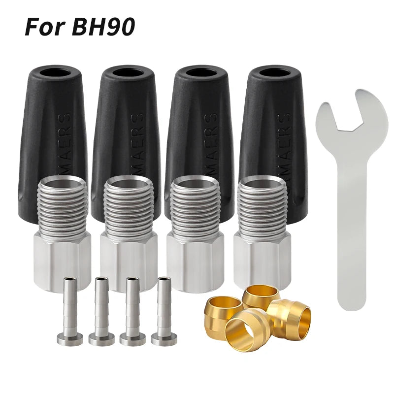 MUQZI MTB Bike Oil Needle Olive Head Suit BH90 BH59 Tubing Pipe Oil Hydraulic Disc Hose Pressing Ring T Brake Accessories