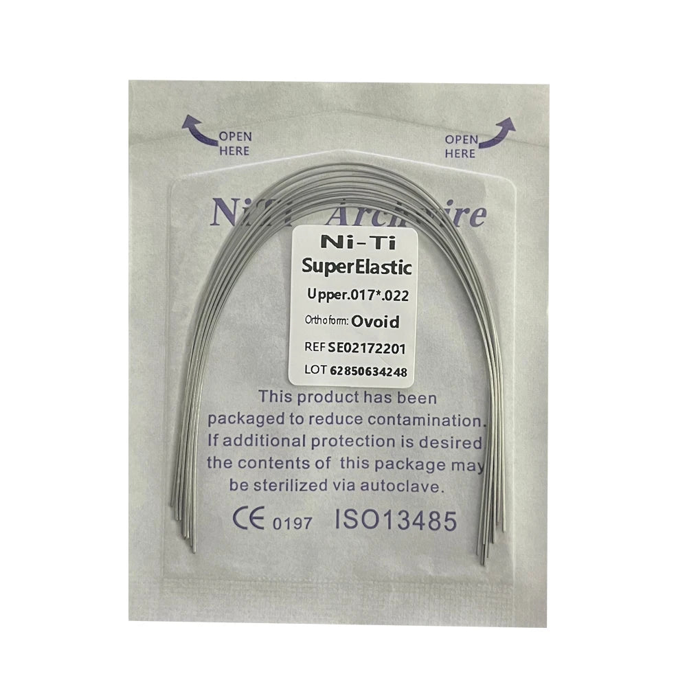 10pcs/Pack AG Dental Orthodontic Arch Wires NITI Round / Rectangular Oval Form Ortho Arch Wire Dentist Tool
