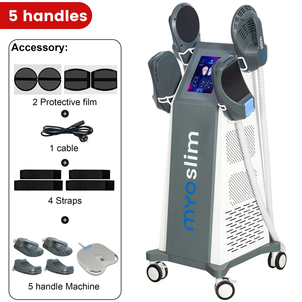 MyoSlim 6500W RF EMS Body Sculpting Machine  Technology  Professional Fat Burning & Muscle Toning Equipment