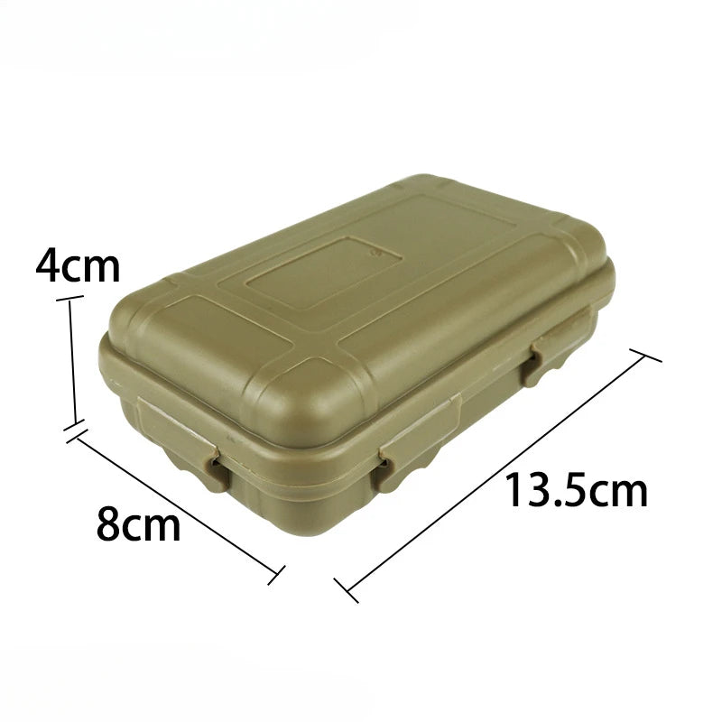 EDC Tool Box Outdoor Camping Survival Kit Shockproof Waterproof Case Sealed Box Outdoor Survival Storage Box Small